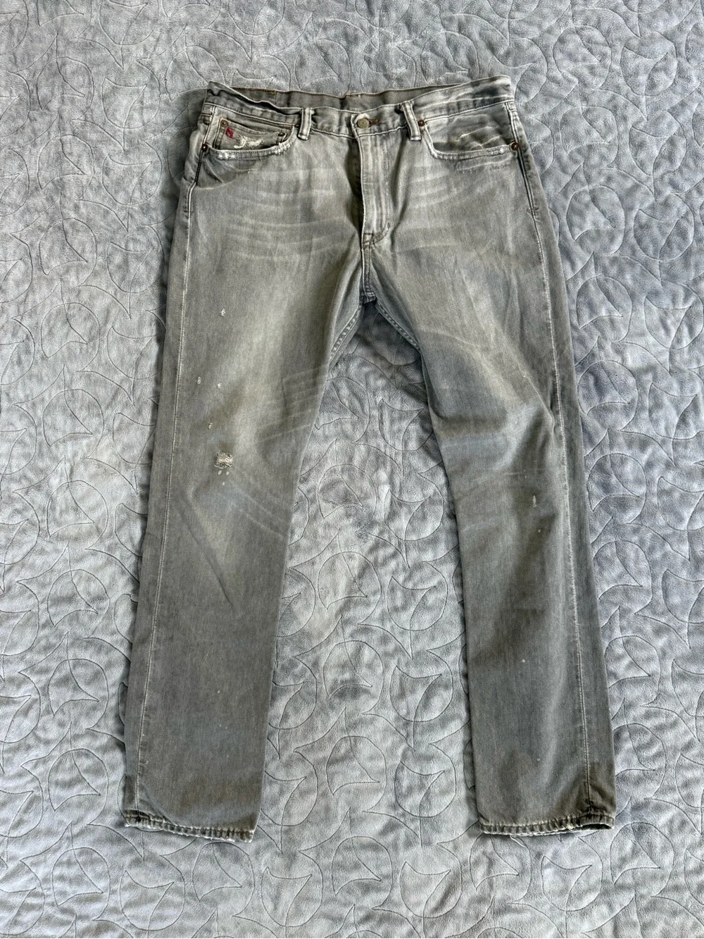 Polo by Ralph Lauren Men's Light Grey Straight-Leg Jeans
